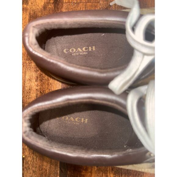 Coach Women’s Francesca Brown Logo Sneakers size 8.5 - Picture 3 of 6